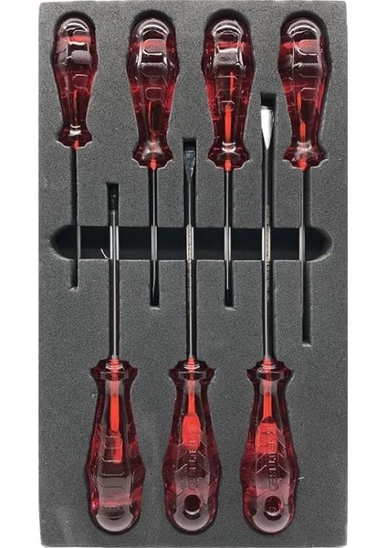 4100008107 Kraft Seri Tornavidalar, Kırmızı, 7 Li fiyatları