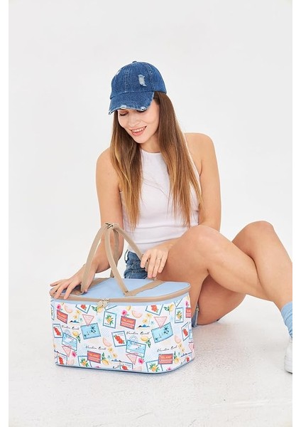 22 Litre Piknik/kamp Çantası Sepeti. Termal Termos Çanta (Sıcak-Soğuk Koruma Sağlar) Celine indirimleri