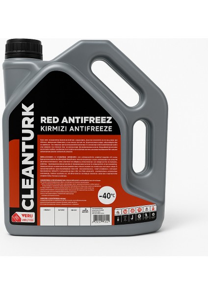 NOICE40KIRMIZI Konsantre Antifiriz | -40°c Uzun Ömürlü Radyatör Sağlığı 3Litre Antifiriz