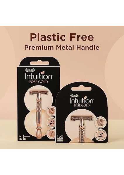 Sword Intuition Rose Gold Tıraş Bıçağı Kadınlar Için – Kelebek Ağızlı Plastik Içermeyen Tıraş fiyatları