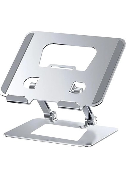 Metal Laptop Tablet Stand Yükseltici Ergonomik Tasarım Laptop Standı - AL4720 (Gri)