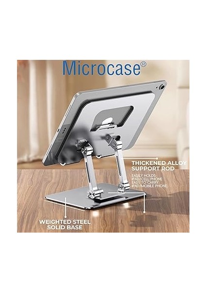 Metal Laptop Tablet Stand Yükseltici Ergonomik Tasarım Laptop Standı - AL4720 (Gri) fırsatları
