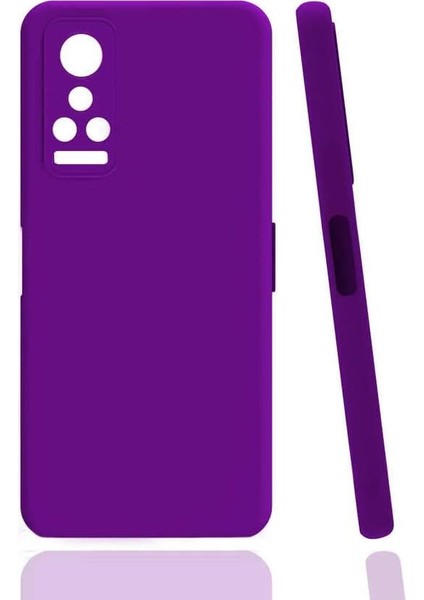 General Mobile Gm 22 Pro Kılıf Silikon Renkli Kapak Biy Mor