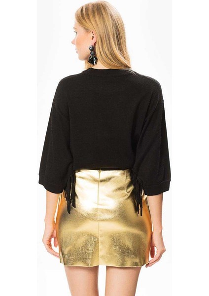 Bel Detaylı Mini Etek Gold K1815116_076 indirimleri