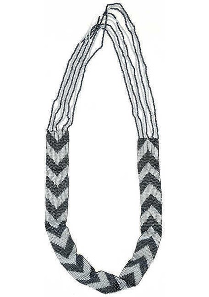 Boncuk İşlemeli Kadın Kolye Siyah Y1986308_001 modelleri