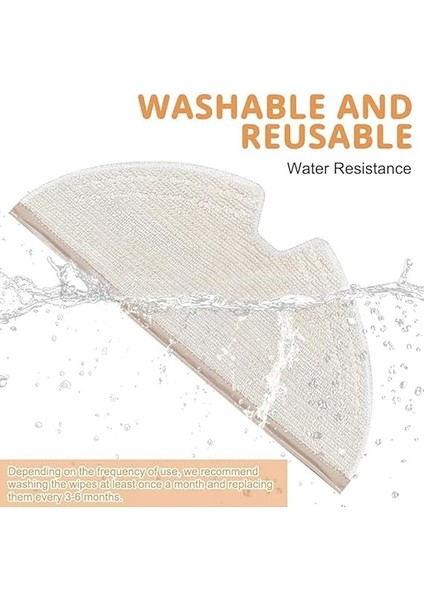 ile Uyumlu S5 Max, S6 Maxv/s6 Pure, Q7 Max/q7 Max+, Q8 Max/q8 Max+, Q5 Pro/q5 Pro+, Mop Paspas Yedek Parça Seti-4 Adet fiyatları