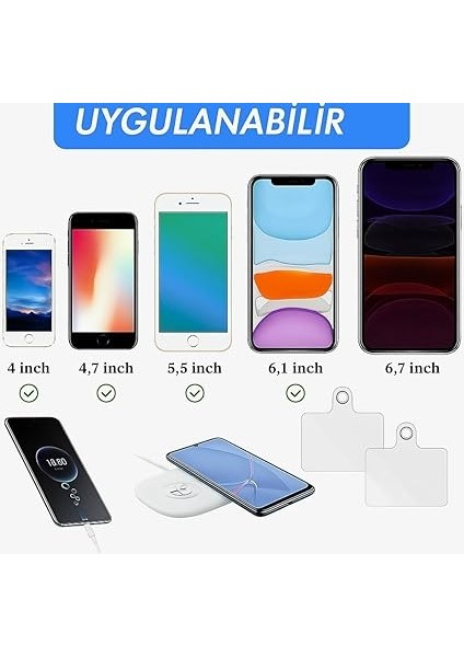 Telefon Boyun Askı Aparatı 5'li Paket, Universal – Şeffaf fırsatları