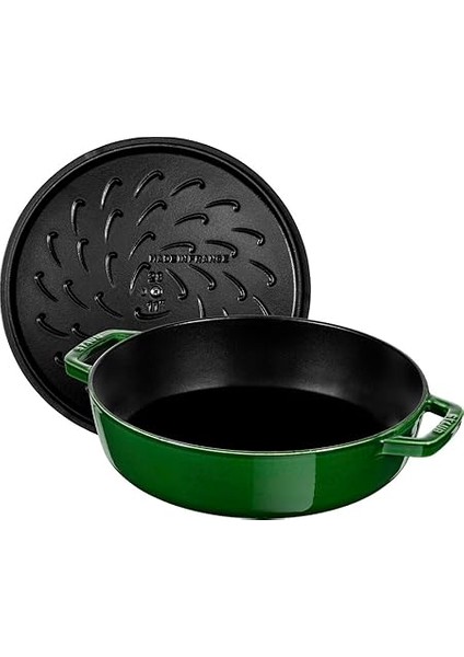 Chistera Yağmur Efektli Kapaklı Döküm Tencere, Basilikum Renkli, 2.8 Litre, 24 cm fiyatları