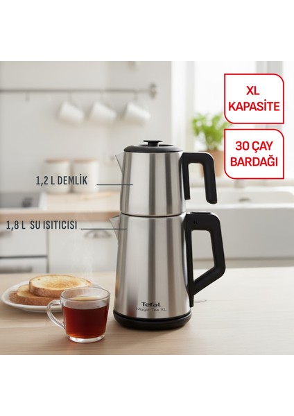 Magic Tea XL Paslanmaz Çelik Gövdeli 1650 Watt Çay Makinesi - Inox fırsatları