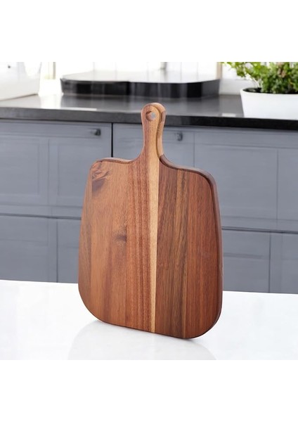 Akasya Kesme Tahtası Antibakteriel Yıkanabilir Doğrama Tahtası Dikdörtgen | Yıkanabilir Akasya Kesme Tahtası, Hijyenik ve Dayanıklı Doğrama Işleriniz Için Ideal (30 * 19,8 * 1.8cm)