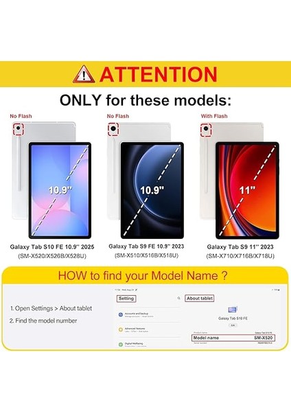 Samsung Galaxy Tab S9 Fe 5g 10.9 Inç/galaxy Tab S9 11 Inç 2023 S Kalem Tutucu ile Hibrid Ince Kılıf, Şeffaf Şeffaf Arka Kabuk ile Darbeye Dayanıklı, Otomatik Uyanma/uyku, Lila Mermer fiyatları