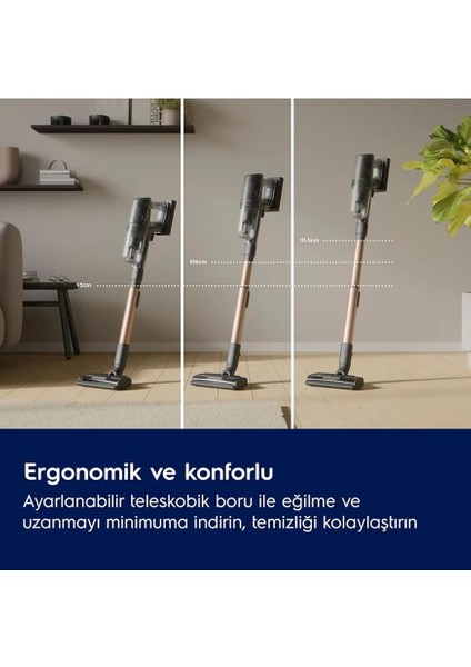 EP82AB25UG 800 Serisi Animal Dikey Şarjlı Süpürge, 90 Dk'ya Kadar Çalışma Süresi indirimleri