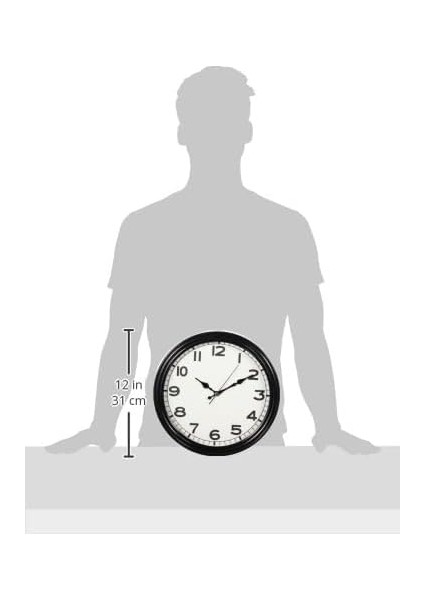 31 cm Sessiz Mekanizmalı Dekoratif Cam Duvar Saati indirimleri