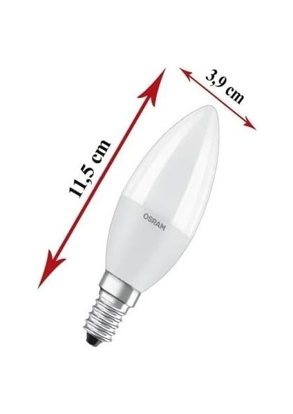 LED Value CLB60 7.5W/806 E14 Duy 3'lü Beyaz Işık 6500K LED Mum Ampul fiyatları