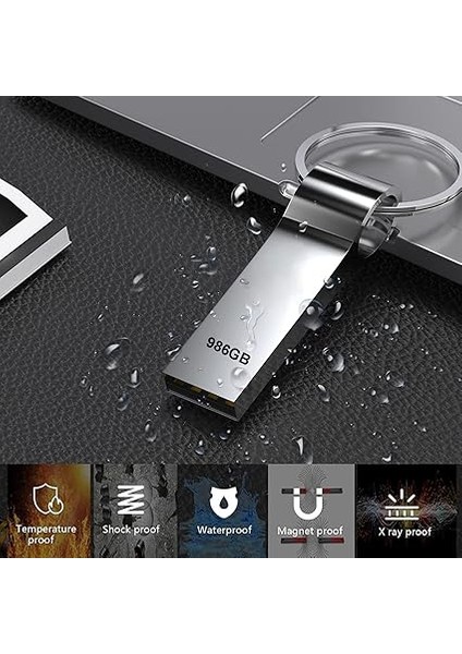 USB Flash Sürücüler, USB 3.0 Sürücü Taşınabilir Bellek Çubuğu, Ultra Büyük Depolama USB Sürücü, Yüksek Hızlı Su Geçirmez Metal Atlama Sürücü, Anahtarlıklı Flash Sürücü modelleri