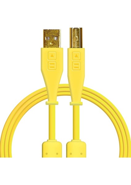 Techtools Chroma Cables Usb-A To B - 1.5mt | Straight Yellow