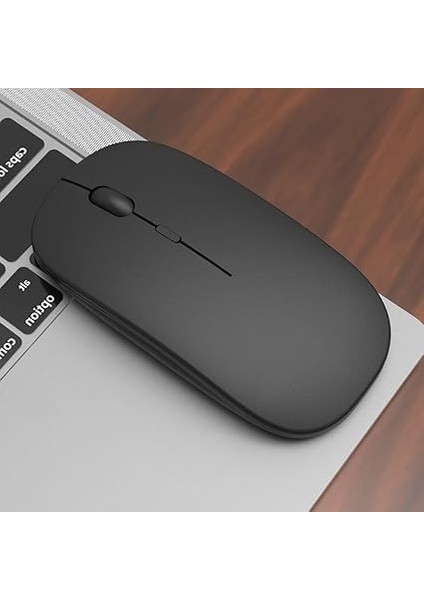 MT82 Kablosuz Bluetooth + USB Wifi Şarjlı Klavye Mouse Seti Ultra Ince Taşınabilir Türkçe Q Klavye (Siyah) modelleri