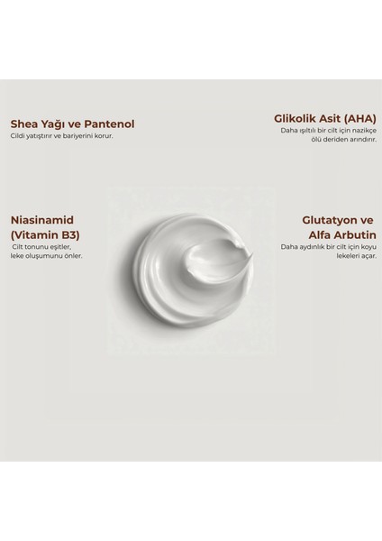 Glutatyonlu Beyazlatıcı Krem | 50ml | Glutatyon & Arbutin | Cilt Tonu Eşitleyici, Leke Karşıtı modelleri