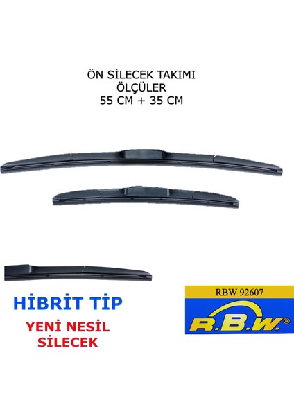 Nissan Juke (2010-2017) Ön Silecek Süpürgesi 550MM + 350MM modelleri