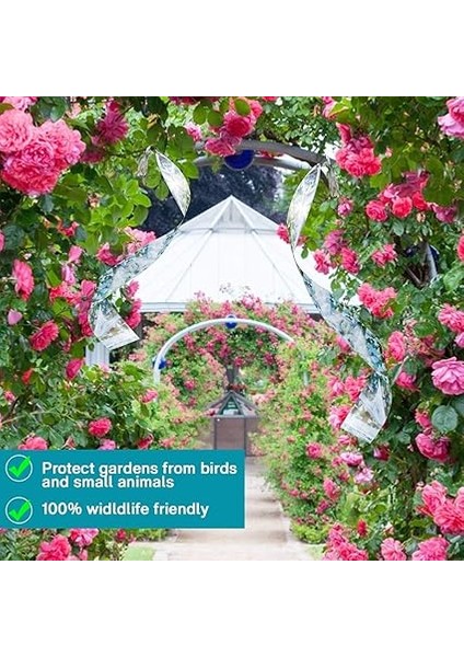 kuş bandı, ayırıcı, kuşlara karşı yansıtıcı deterrent bant kuşları korkutmak ıçin, çatı dolgusu ve çatı koruması, 110 m x 4,8 cm fırsatları