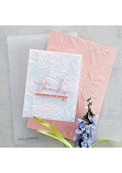 Papercrafts, Inc 3D Kabartma Klasörü Beau Bloom, Opak fırsatları