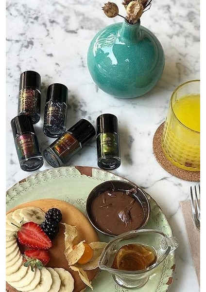 Kozmetik Flakies Nail Polish Oje Red - Gold - Green indirimleri