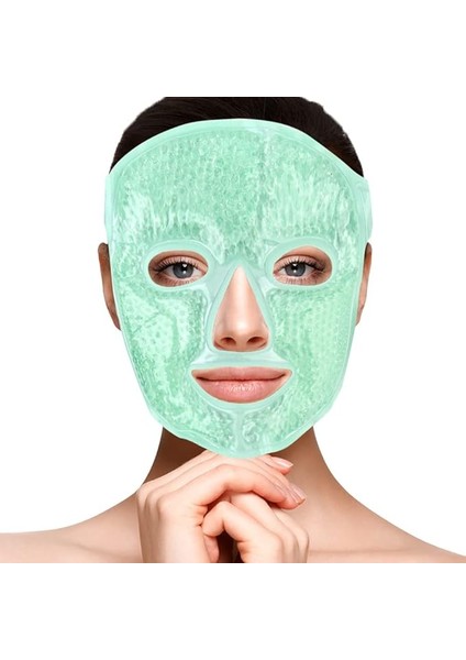 Soğuk Yüz Göz Maskesi, Buz Paketi, Yüzün Şişmesini Azaltır, Koyu Halkaları, Jel Boncuklar, Sıcak Sıcak Soğuk Kompres Paketi, Kadın Baskısı, Baş Ağrısı, Cilt Bakımı Için Spa