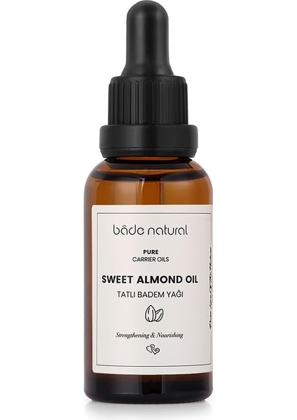 Natural Tatlı Badem Yağı Soğuk SIKIM%100 Saf 30 ml