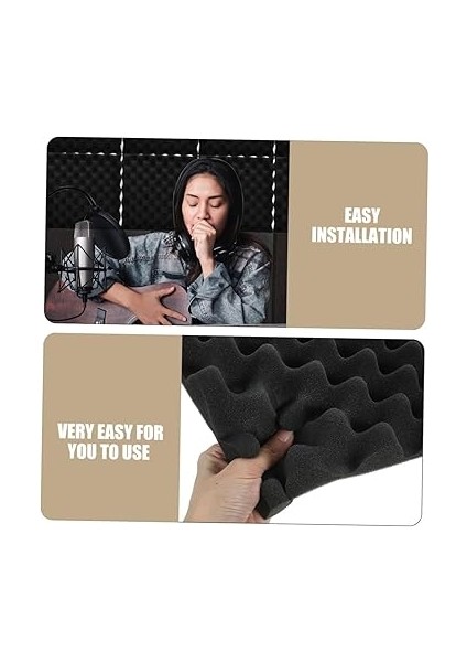 8 Adet Ses Emici Pamuk Ses Geçirmez Paneller Ses Izolasyonu Malzemeleri Ses Yutucu Malzeme Akustik Duvar Yalıtım Köpük Ev Ses Geçirmez Paneli Ses Emici Kendinden Yapışkanlı Black fırsatları