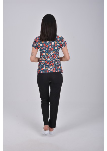 Unisex Yılbaşı Desenli Doktor Hemşire Öğretmen Aşçı Scrubs Üniforma Takımı fiyatları