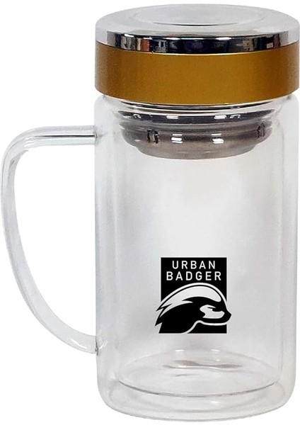 Badger Çift Cidarlı, Filtreli Cam Kupa 350 Ml, Dayanıklı Kamp Ekipmanları, Kamp Aksesuarları, Açık Hava Sporları, Doğa Sporları, Yürüyüş, Kamp Mutfağı, Kamp Malzemeleri