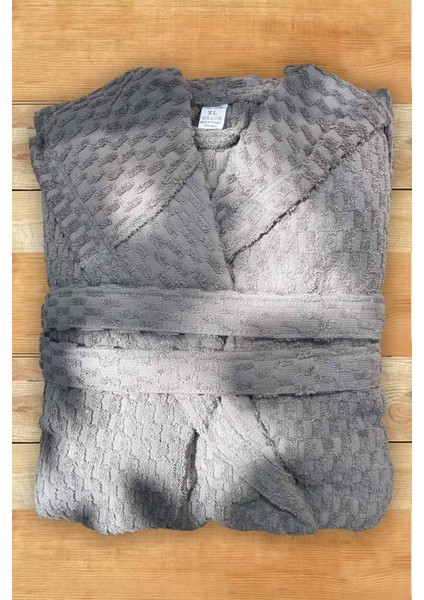 Pamuk Kapüşonlu Lüks Bornoz Xl