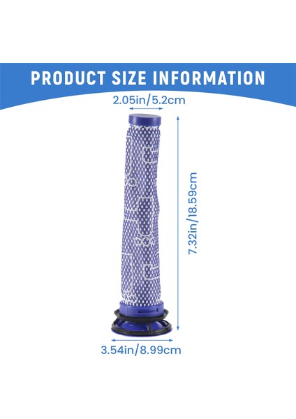Dyson V6 V7 V8 DC59 Elektrikli Süpürge Filtresi Için 2 Paket Ön Filtre (Yurt Dışından) fırsatları