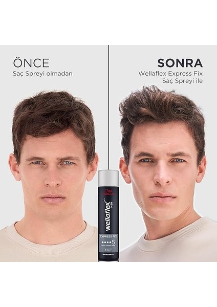 Men Express Fix Ekspres Sabit Tutucu Saç Spreyi Ultra Strong Hold - 250 ml modelleri