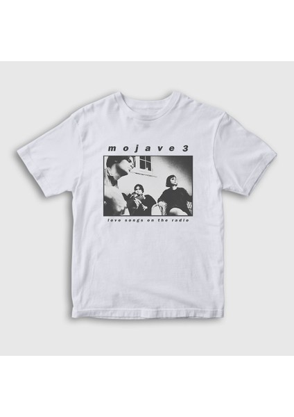 Unisex Çocuk Beyaz Love Songs On The Radio Mojave 3 T-Shirt