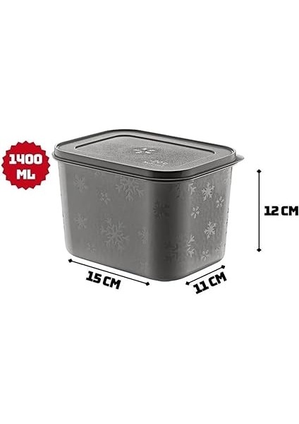 No Frost Silikon Yumuşak Kapalı Saklama Kabı Dondurucu ve Buzluk Saklama Kabı 1400ML, Kapaklı No Frost Saklama Kabı 1400ML, Derin Dondurucu Saklama Kabı 1400ML modelleri