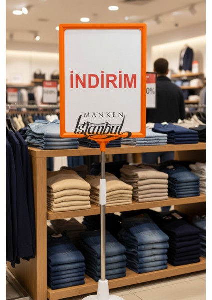 5 Adet Turuncu Beyaz A5 Ayaklı Fıyat Etiketi Çerçeveli Fıyat Etiketi Eşek Askılık Etiketi fırsatları