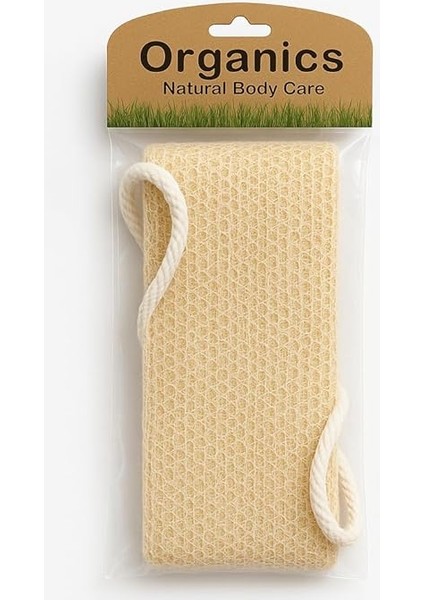 Doğal Banyo Kesesi, Sırt Kesesi, 40X10 Cm, Bej