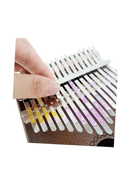 4set Kalimba Piyano Klavye Çıkartmaları Dekoratif Çıkartmalar Başparmak Piyano Güvenli Pvc Malzeme Öğrenme Yardımı 4 Adet * 4 fiyatları