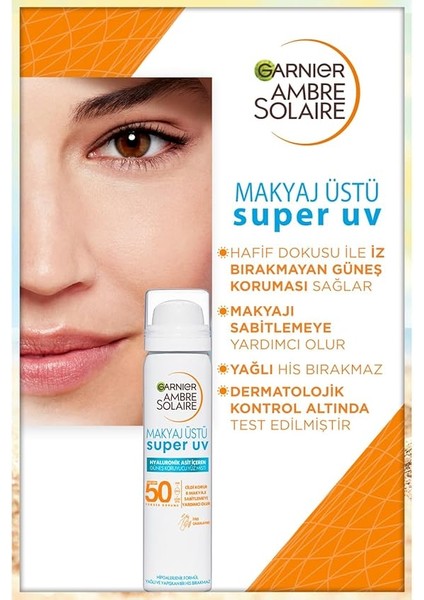 Ambre Solaire Makyaj Üstü Güneş Koruyucu Yüz Misti fiyatları