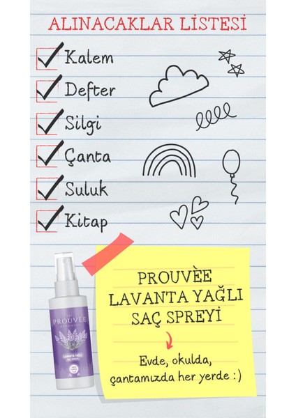Lavanta Yağlı Saç Spreyi 50 ml