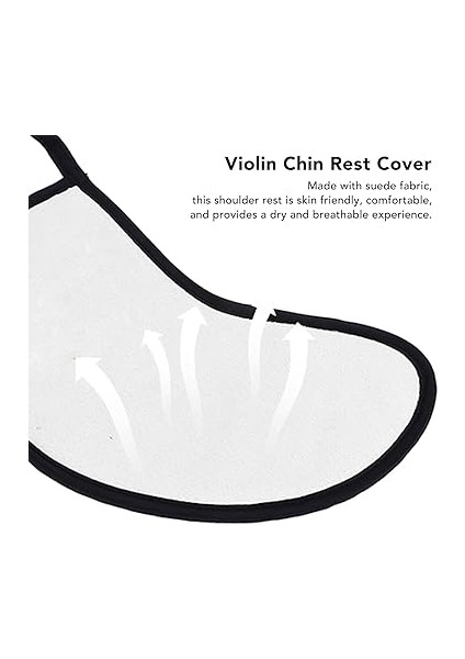 Keman Çene Dinlenme Örtüsü, Yükü Azaltır, Keman Çene Dinlenme Pedi, Performans Için Yıkanabilir Kaymaz Süet Kumaş (1/8 Ila 1/16) modelleri