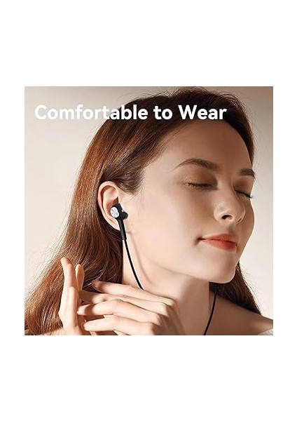 Kablolu Kulaklıklar,kablolu Mikrofonlu Kulaklık - 3.5mm Jak Bas Artırıcı Ses Oyun Stüdyo Kaydı Okul Uçak Yolculuk Için fiyatları