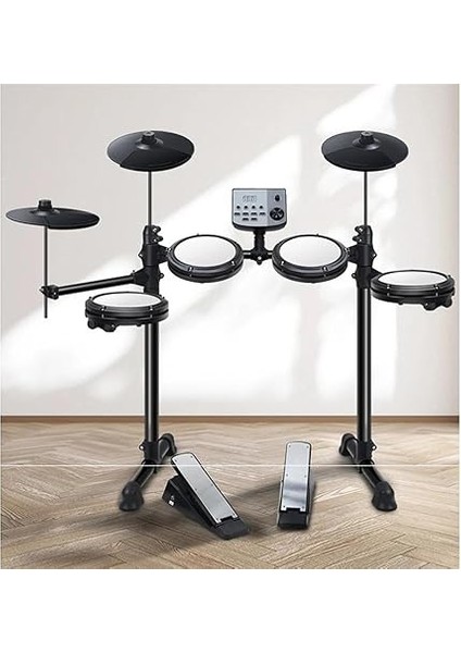 Electronic Drums Portable And Foldable 4 Drum 3 Cymbal All-Mesh Electronic Drum Kit With 165 Timbres 30 Songs fiyatları