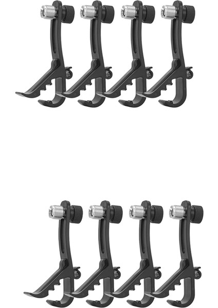 8 Adet Darbeye Dayanıklı Pil Mikrofon Klipsi, Ayarlanabilir Pil Mikrofon Kiti ve Mikrofon Standı Mikrofon Tutucu, Evrensel Mikrofon Kelepçesi