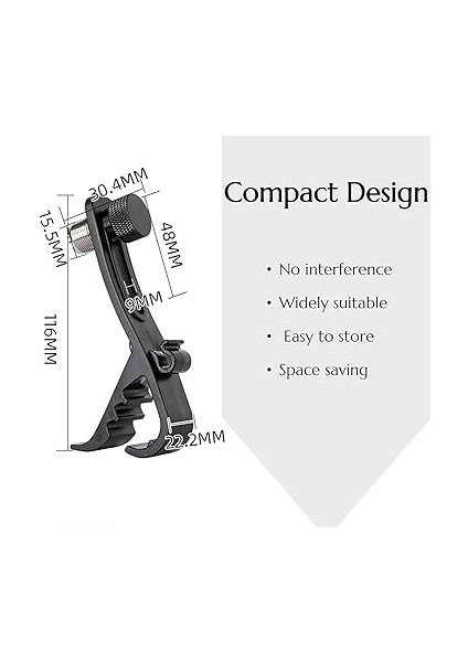 8 Adet Darbeye Dayanıklı Pil Mikrofon Klipsi, Ayarlanabilir Pil Mikrofon Kiti ve Mikrofon Standı Mikrofon Tutucu, Evrensel Mikrofon Kelepçesi fiyatları