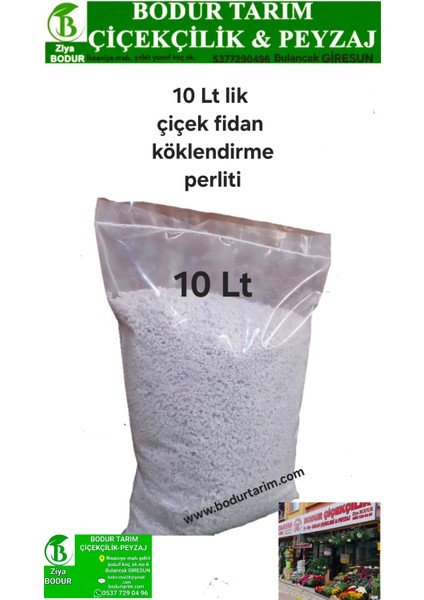10 Lt Lik Döke Tarım Perliti Fidan,fide,çiçek Köklendirme Perliti