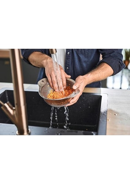 Tel Süzgeç, Paslanmaz Çelik, Gümüş, 16 cm modelleri