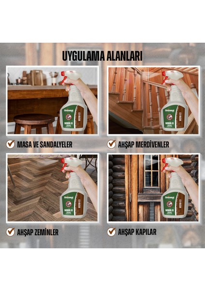 Worm-Ex Ağaç / Tahta Kurdu 1 Lt Böcek Haşere İlacı fırsatları