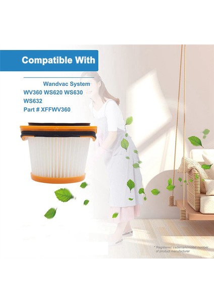 Shark Wandvac Sistemi WV360 WS620 WS630 WS632 Çubuk Için 6 Adet Filtre (Yurt Dışından) indirimleri